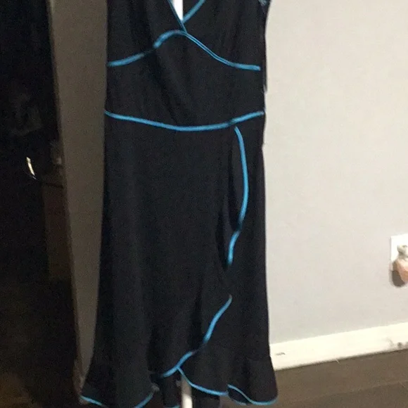 electric blue and black dress Electric Blue and Black Ombr Tulle Strapless Bubble Dress